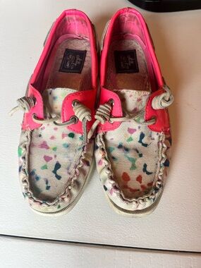Sperry x Lilly Pulitzer limited edition boat shoes. 7.5